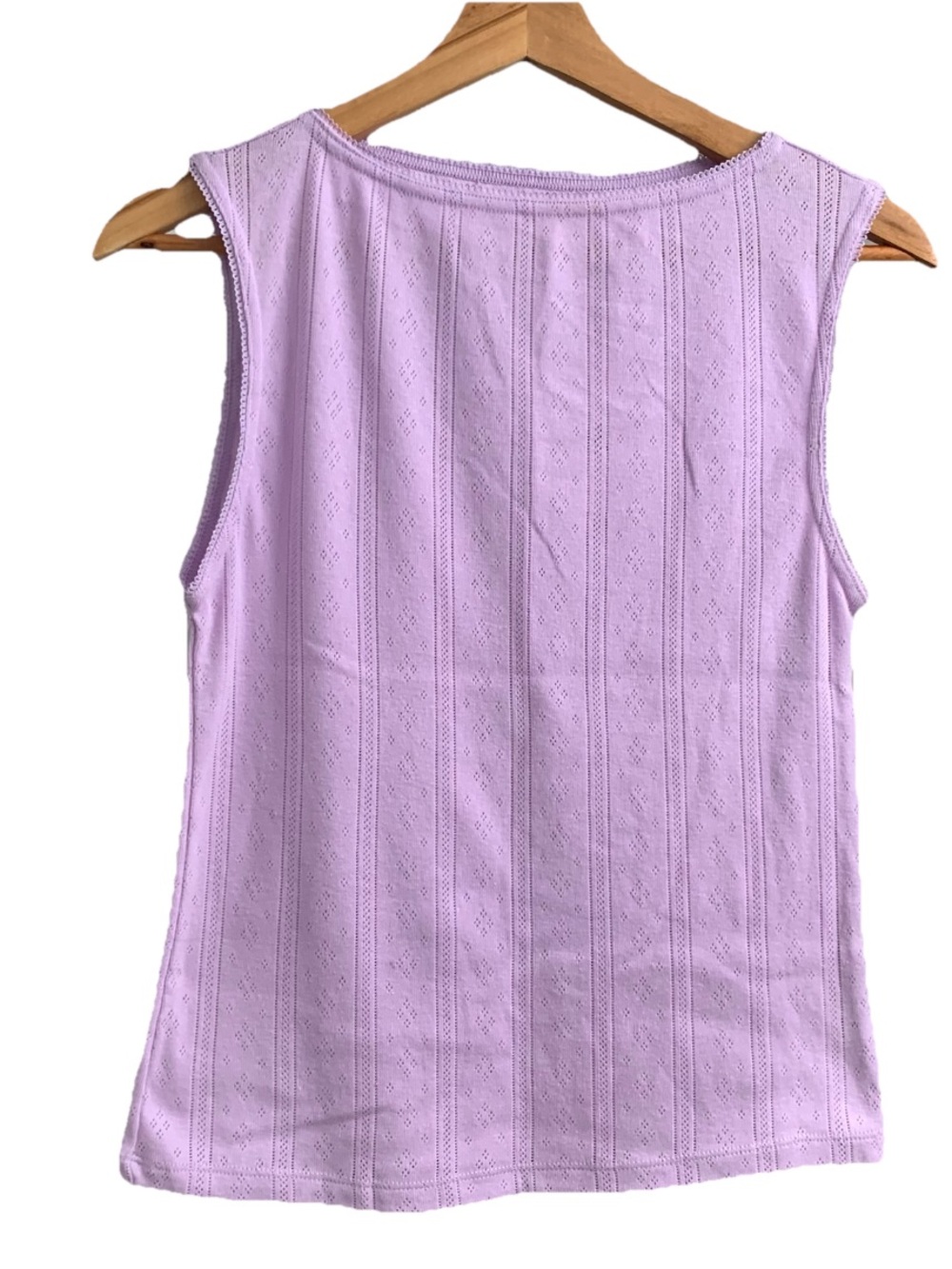 NWT Elodie Lavender Pointelle Tank Top #summer top